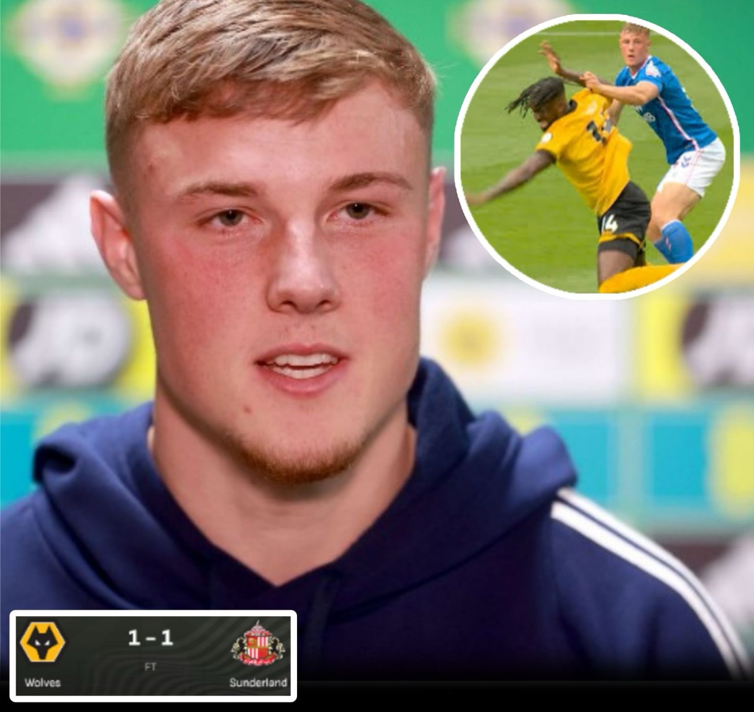 An emotional post-match interview from Dan Ballard has taken social ...